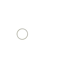 Metalen ring zwart 10cm