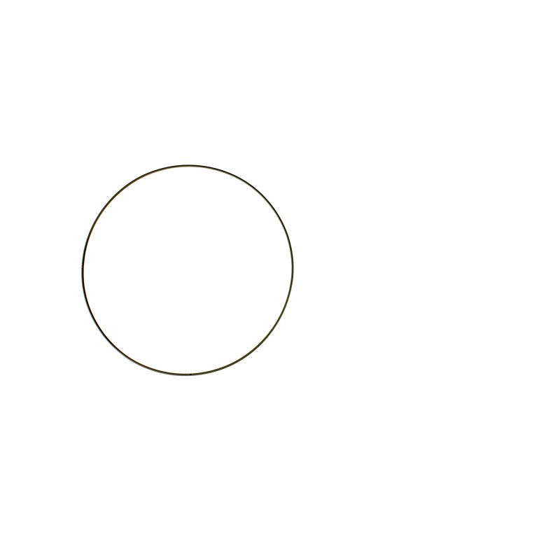 Metalen ring zwart 25cm