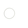 Metalen ring zwart 25cm