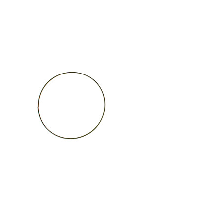 Metalen ring zwart 20cm