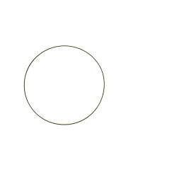 Metalen ring zwart 30cm