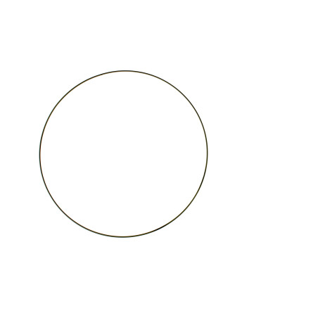 Metalen ring zwart 35cm