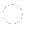 Metalen ring zwart 45cm