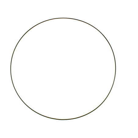 Metalen ring zwart 50cm