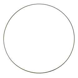 Metalen ring zwart 60cm