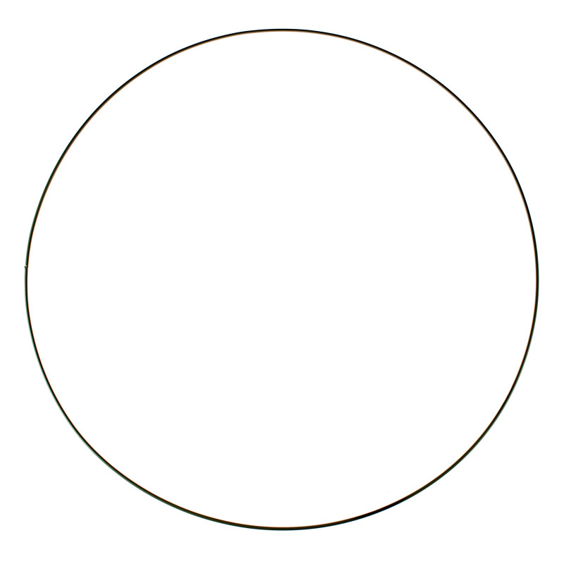 Metalen ring zwart 60cm