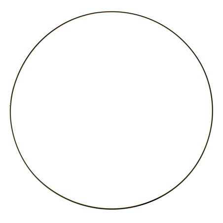 Metalen ring zwart 60cm