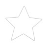 Metalen ster wit 25cm