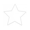 Metalen ster wit 20cm