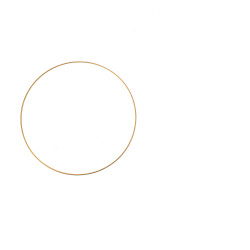 Metalen ring goud 30cm