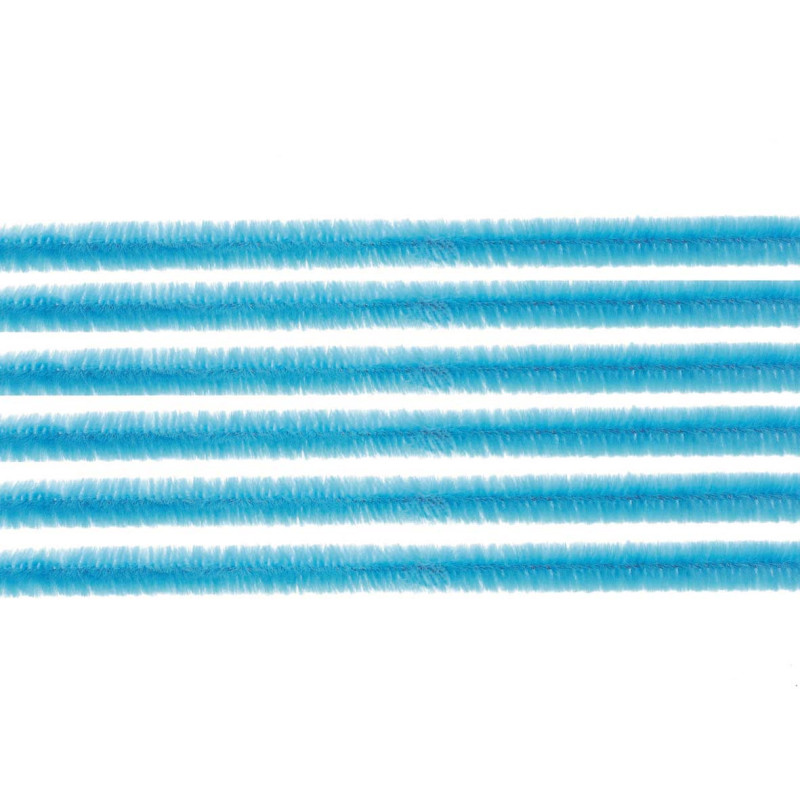 Chenilledraad licht blauw