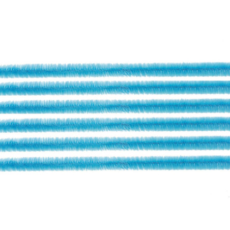 Chenilledraad licht blauw